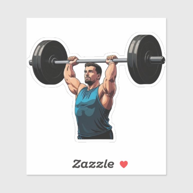 Muscle Gain Stickers – Perfect for Bodybuilders (Sheet)