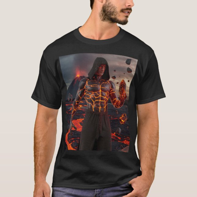 "Muscle Lava Cyborg" T-Shirt: Unleash raw power  T-Shirt (Front)