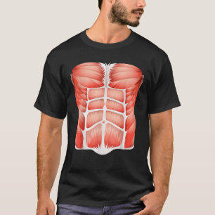 Muscle Man Body Human Anatomy Funny Halloween Cost T-Shirt