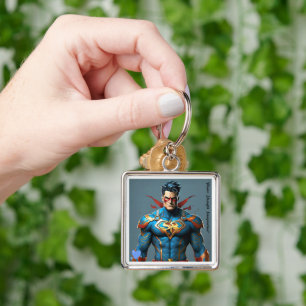 "Muscle Marvels: Superhero Creator" Keychain