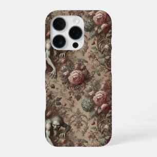 Muscle Memory – Gothic Victorian Floral Design iPhone 16 Pro Case