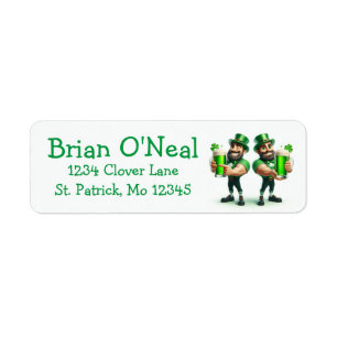 Muscle Men Drinking Green Beer St. Patrick's Day