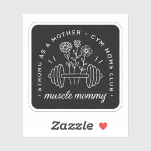 Muscle mommy gym mom strong mother funny