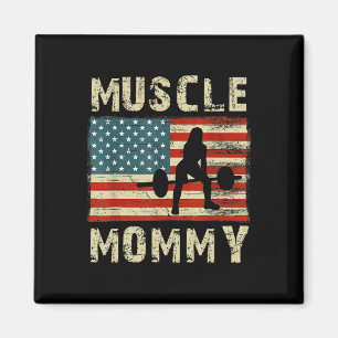 Muscle Mommy Womens Bodybuilding Bodybuilder Weigh Magnet