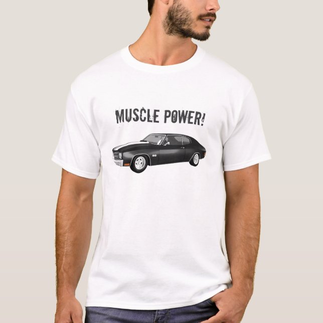 Muscle Power: Chevelle 3D Model: T-Shirt (Front)