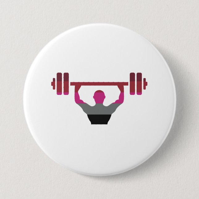 Muscle Pride 3 Inch Round Button (Front)