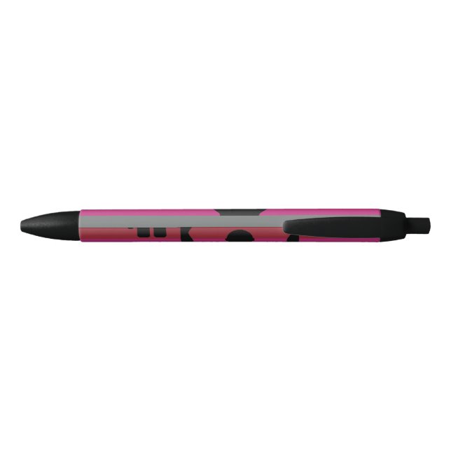 MUSCLE PRIDE FLAG BLACK INK PEN (Back)