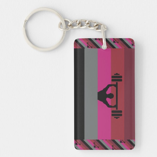MUSCLE PRIDE FLAG KEYCHAIN (Front)