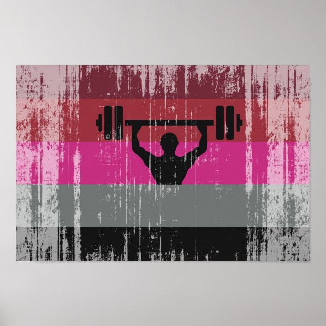 MUSCLE PRIDE FLAG POSTER (Front)
