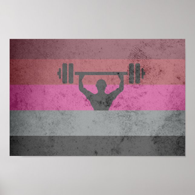 MUSCLE PRIDE FLAG POSTER (Front)
