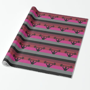 MUSCLE PRIDE FLAG WRAPPING PAPER