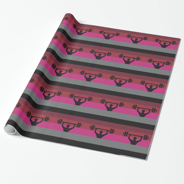 MUSCLE PRIDE FLAG WRAPPING PAPER (Unrolled)