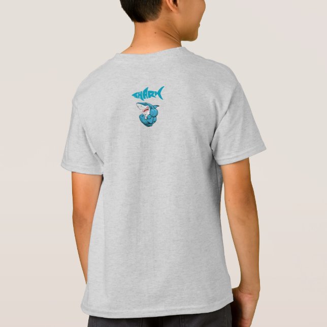 muscle shark T-Shirt (Back)