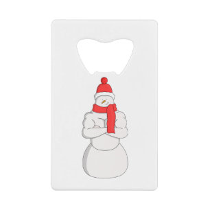 Muscle Snowman Credit Card Bottle Opener