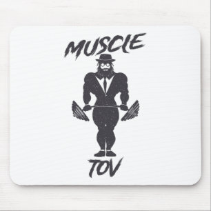 Muscle Tov Weightlifting Bodybuilding Jewish Rabbi Mouse Pad