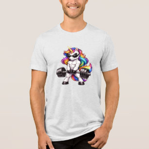 muscle unicorn, muscle unicorn, Sports.  Tri-Blend Shirt