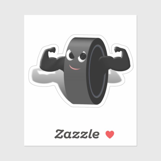Muscleman Hockey Puck Sports (Sheet)