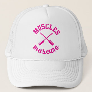 Muscles and Mascara Trucker Hat Pink