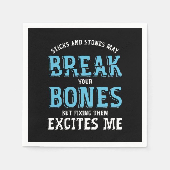 Muscles Bone Surgeon Orthopedic Gift Stick And Sto Napkin (Front)