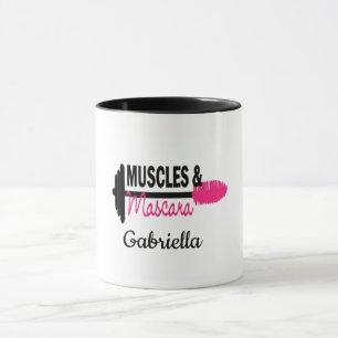 Muscles et tasse de forme physique personnalisée