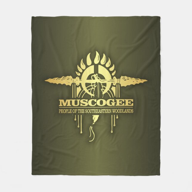 Muscogee 2o fleece blanket (Front)