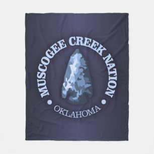 Muscogee Creek Nation (arrowhead) Fleece Blanket