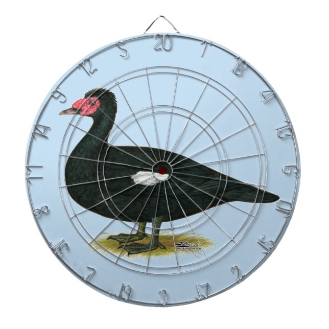 Muscovy Black Drake Dartboard (Front)