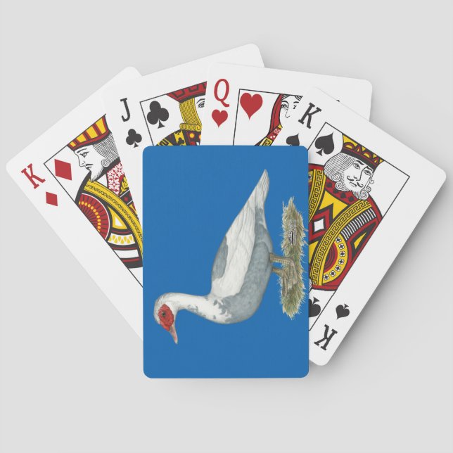 Muscovy Blue Pied Duck Playing Cards (Back)