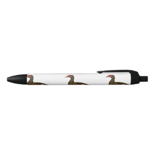 Muscovy Duck Chocolate Black Ink Pen