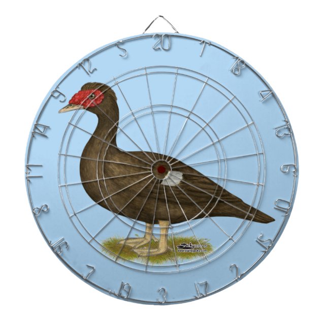 Muscovy Duck Chocolate Dartboard (Front)