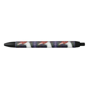Muscovy Duck Head White Black Ink Pen