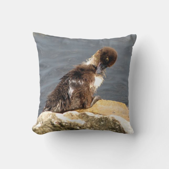Muscovy Duckling Pillow (Front)