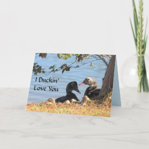 Muscovy Ducks - Valentine's Day Card