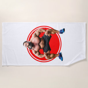 Muscular Bearded Beach Towel