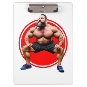 Muscular Bearded Clipboard