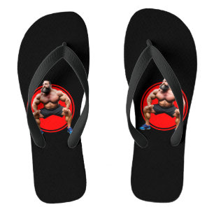 Muscular Bearded Flip Flops