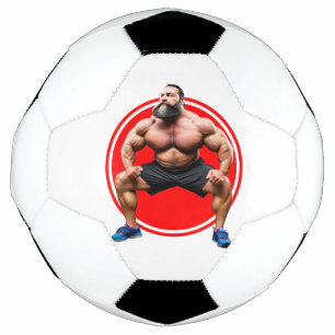 Muscular Bearded Soccer Ball