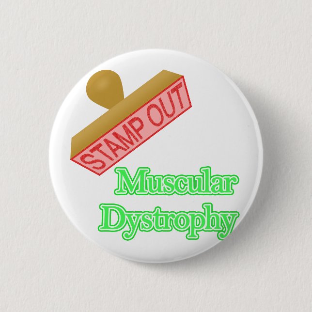 Muscular Dystrophy 2 Inch Round Button (Front)