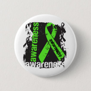 Muscular Dystrophy Awareness Grunge Ribbon 2 Inch Round Button