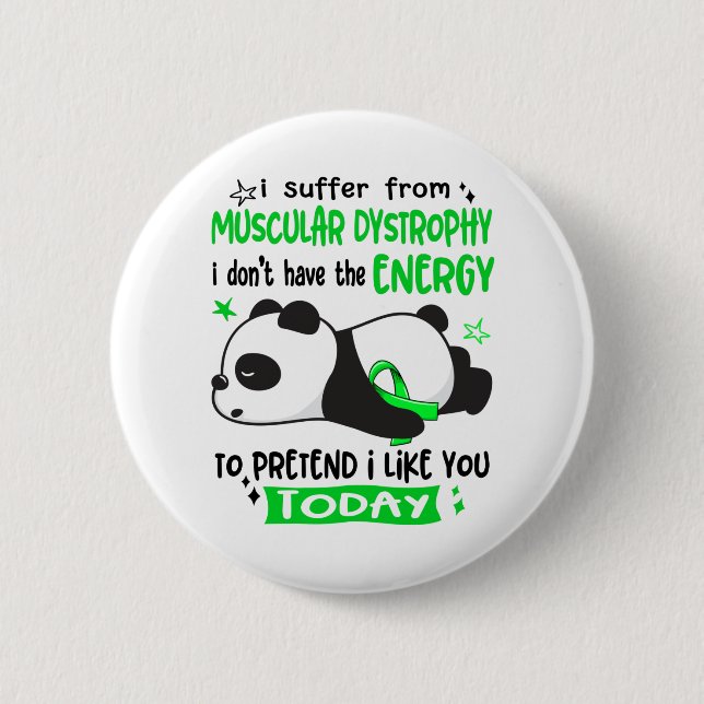 Muscular Dystrophy Awareness Month Ribbon Gifts 2 Inch Round Button (Front)