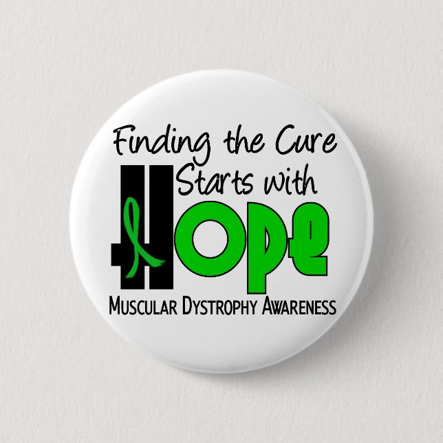 Muscular Dystrophy HOPE 4 2 Inch Round Button (Front)