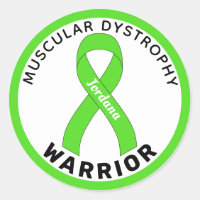Muscular Dystrophy Warrior Ribbon White