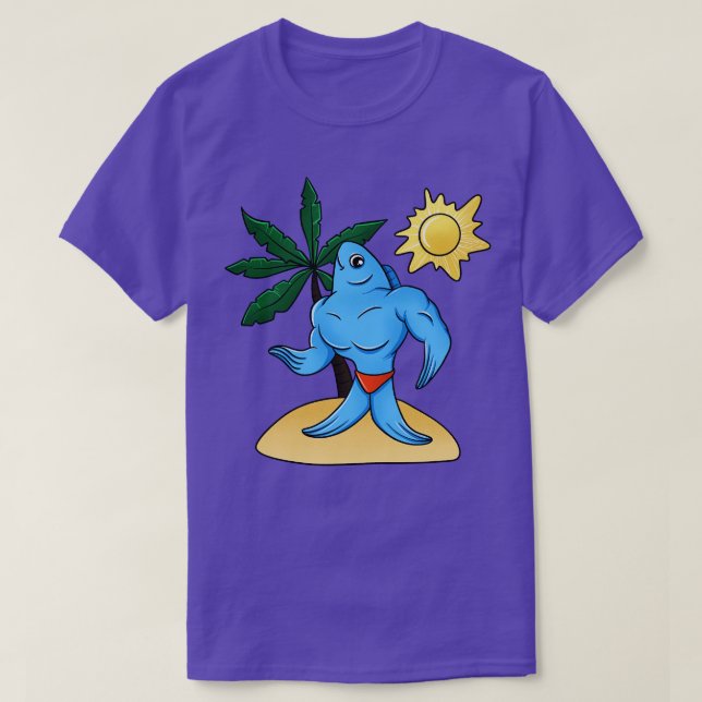 Muscular Fish T-Shirt (Design Front)