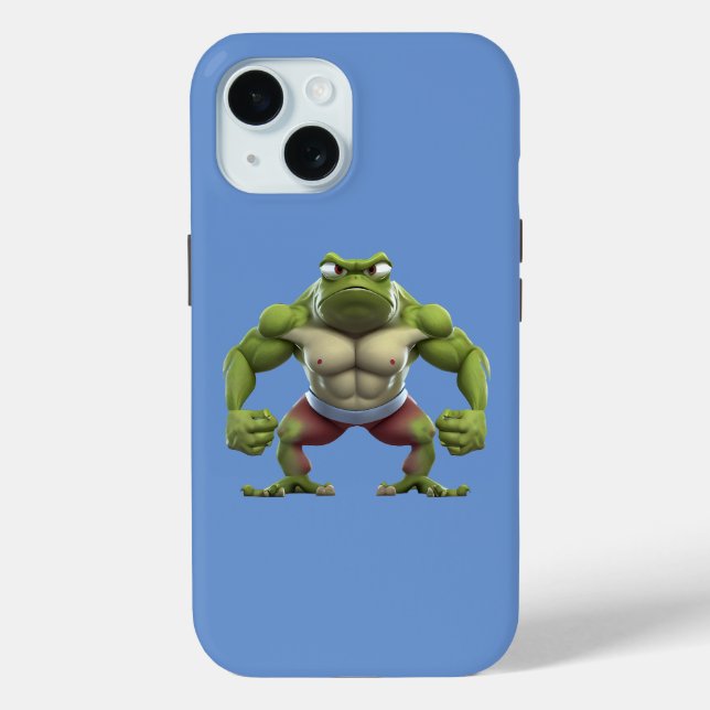 Muscular Frog, Strong Muscular Bodybuilding Frog Case-Mate iPhone Case (Back)