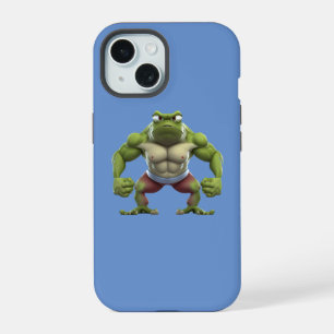 Muscular Frog, Strong Muscular Bodybuilding Frog iPhone 15 Case