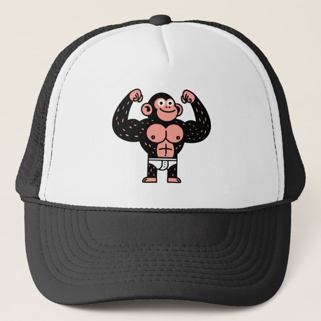 Muscular Trucker Hat (Front)
