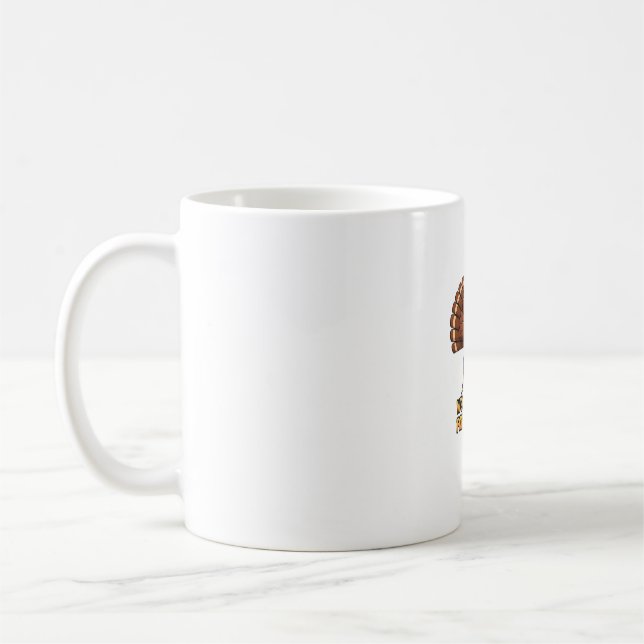 Muscular Turkey Gym Champion Funny Thanksgiving Cl Coffee Mug (Left)