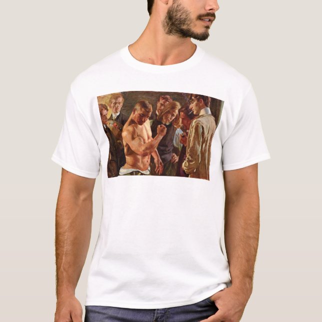 MUSCULOS BY OSMAR SCHINDLER GERMAN PAINTING T-Shirt (Front)