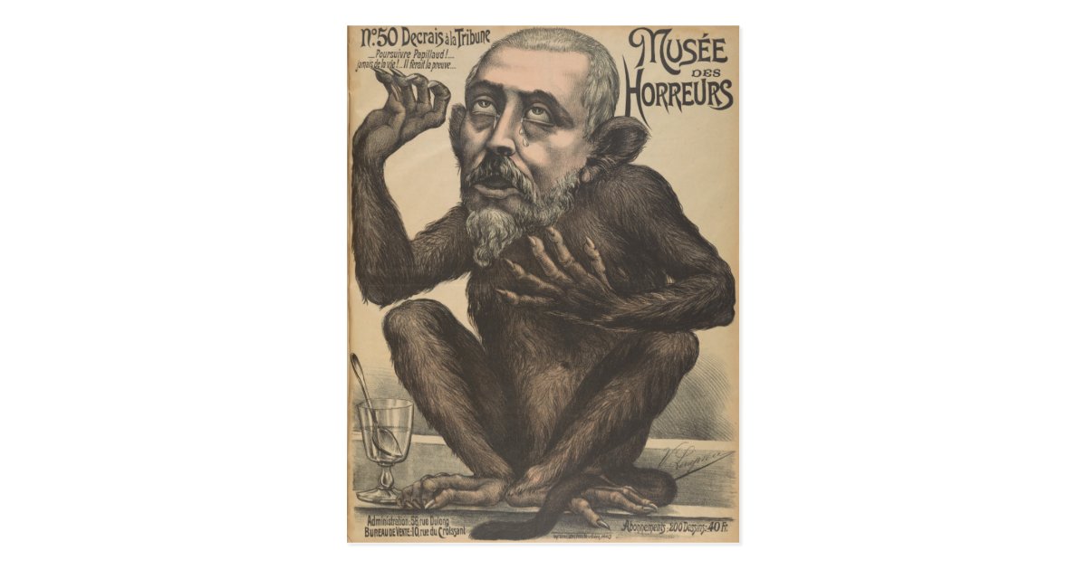 Musee Des Horreurs Creepy French Vintage Poster Postcard