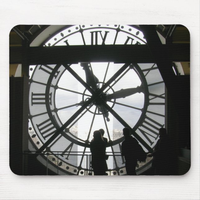 Musee d'Orsay Clock Mouspad Mouse Pad (Front)